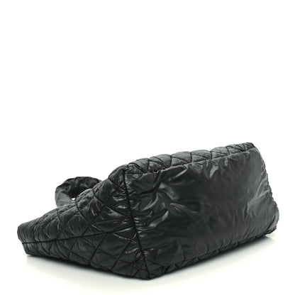 Chanel Nylon Quilted Coco Cocoon Reversible Tote Black 4 of 10