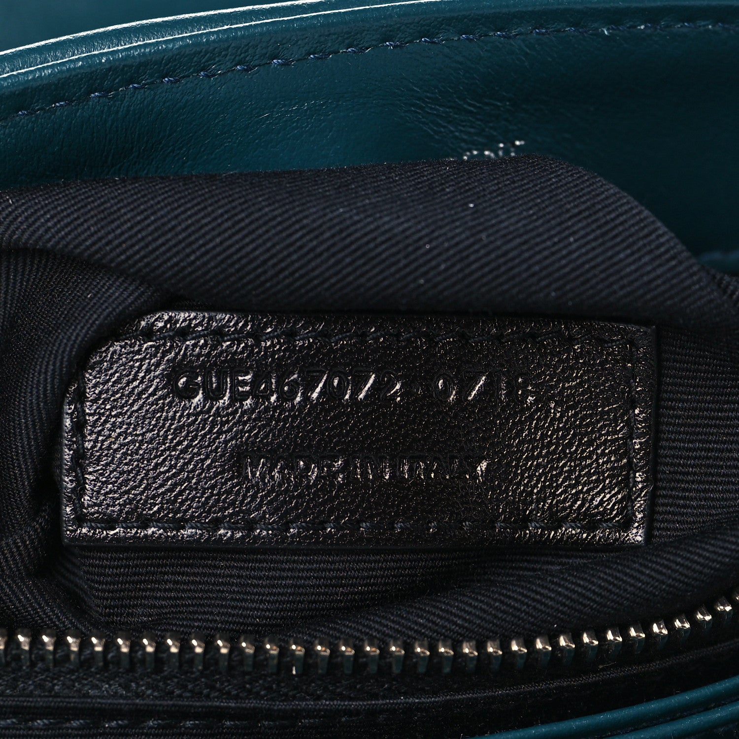 Saint Laurent Calfskin Y Quilted Monogram Toy Loulou Satchel Dark Turquoise 7 of 10