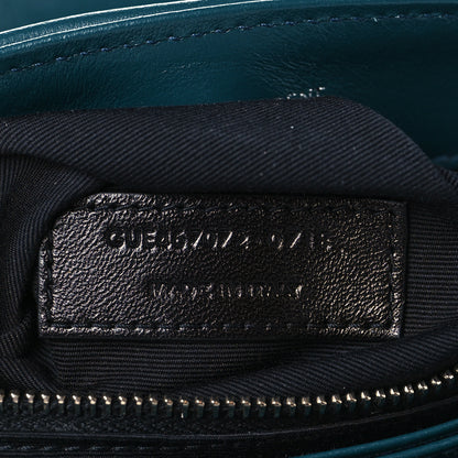 Saint Laurent Calfskin Y Quilted Monogram Toy Loulou Satchel Dark Turquoise 7 of 10