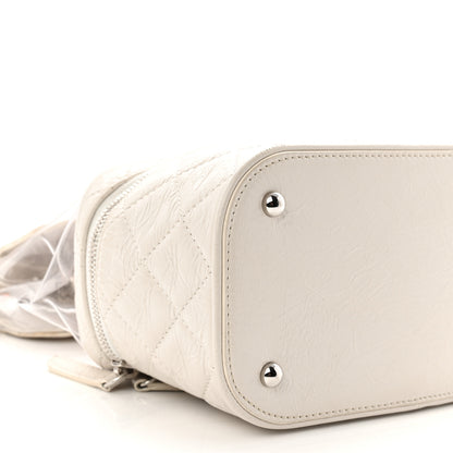 Chanel Crumpled Calfskin PVC Quilted Flap White 10 of 13