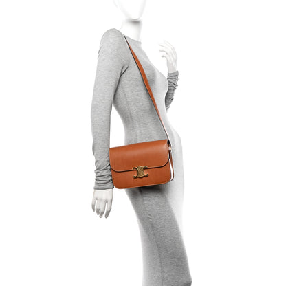Celine Natural Calfskin Medium Triomphe Tan 2 of 12
