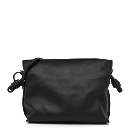 Loewe Calfskin Mini Flamenco Knot Clutch Black 1 of 17