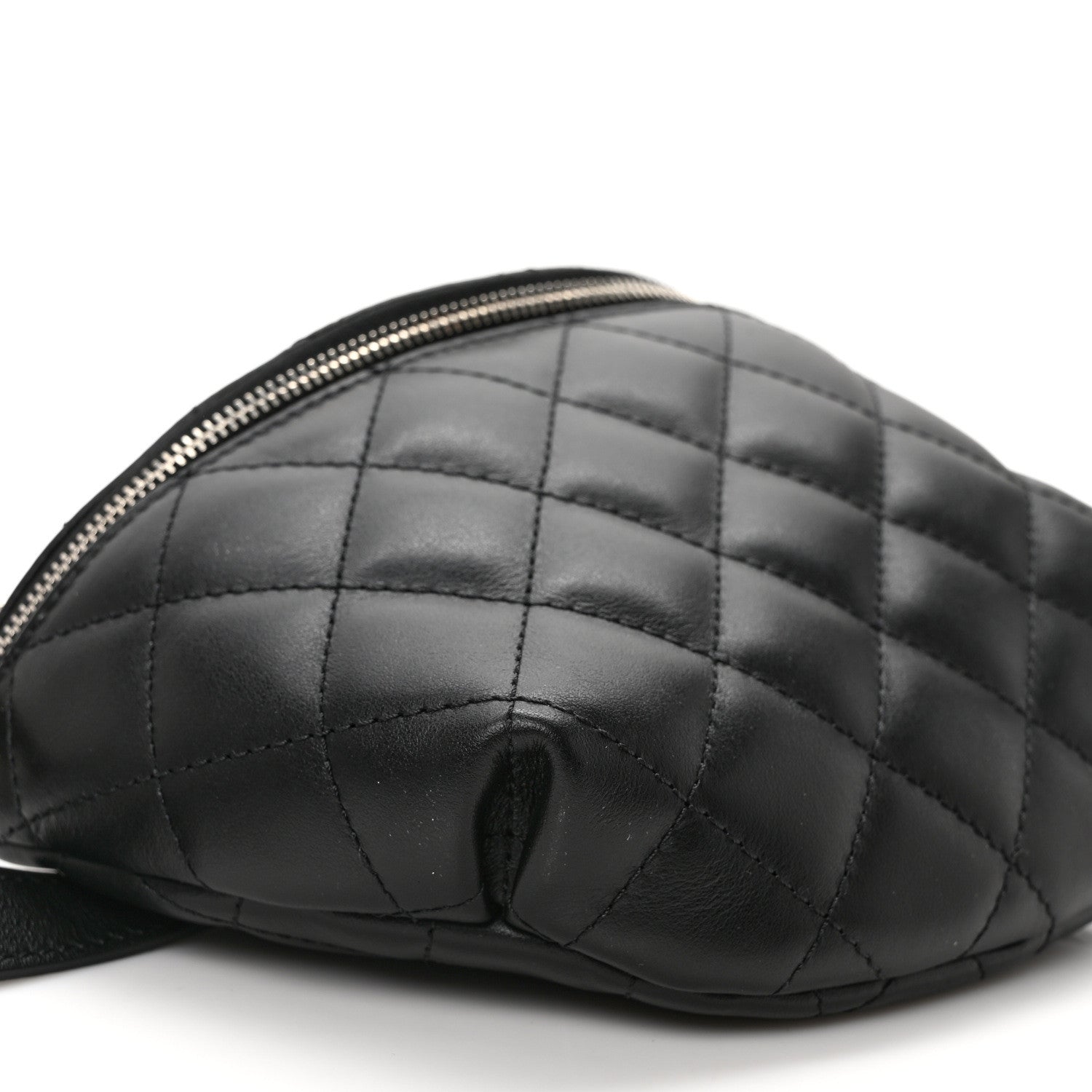 Chanel Calfskin Quilted Waist Belt Bag Black 8 of 9