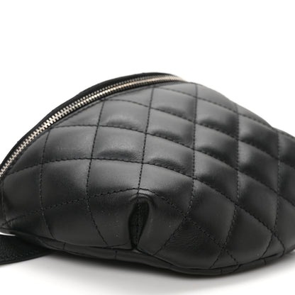 Chanel Calfskin Quilted Waist Belt Bag Black 8 of 9