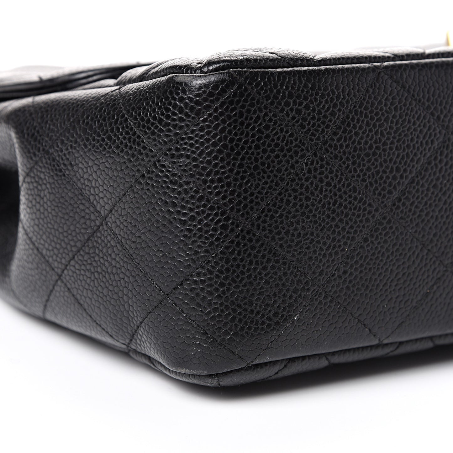 Caviar Quilted Jumbo Single Flap Black