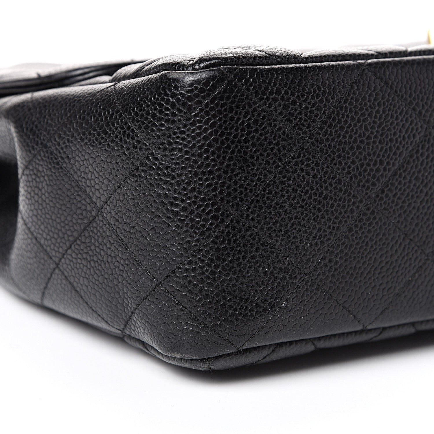 Chanel Caviar Quilted Jumbo Single Flap Black 8 of 13