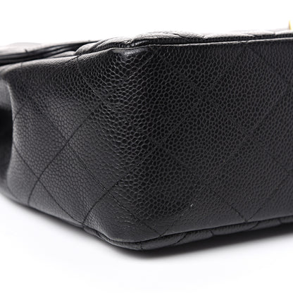 Chanel Caviar Quilted Jumbo Single Flap Black 8 of 13
