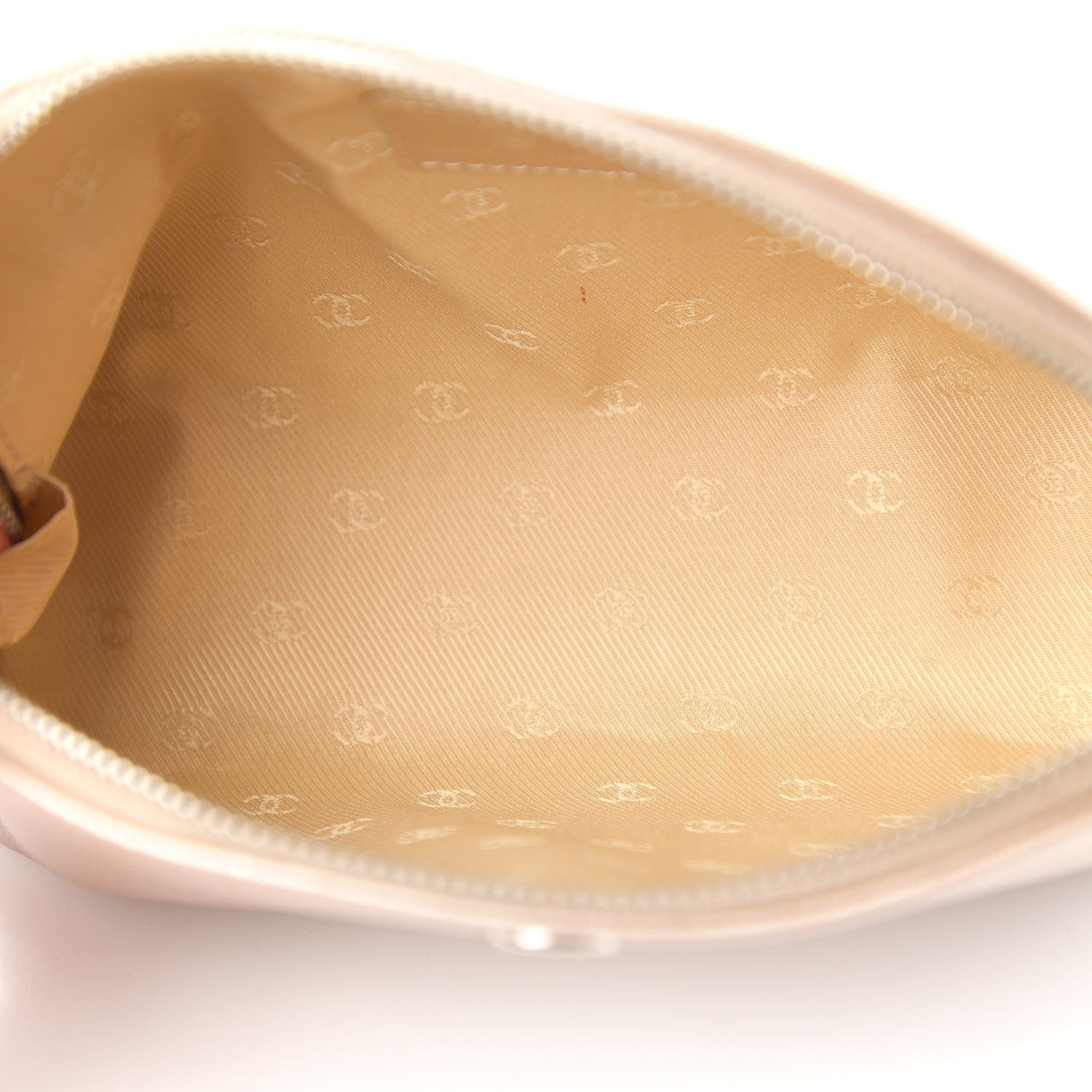 Chanel Metallic Goatskin Cosmetic Case Gold 5 of 8