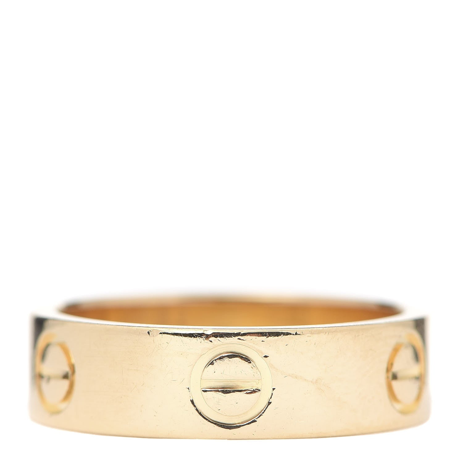 Cartier 18K Yellow Gold 5.5mm LOVE Ring 54 6.75 3 of 4