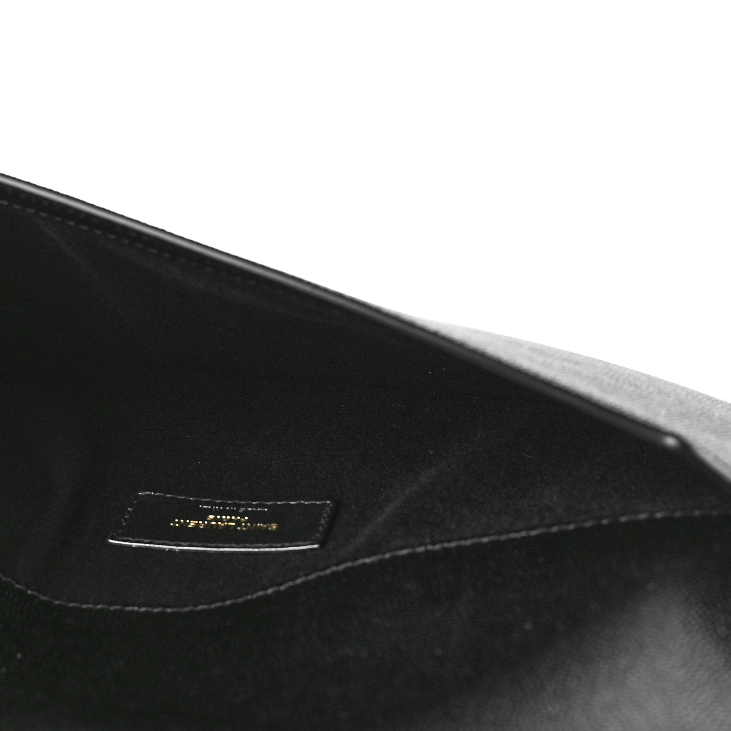 Saint Laurent Grain De Poudre Uptown Pouch Black 5 of 9