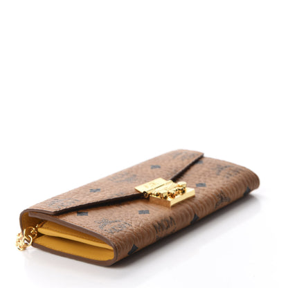 MCM Visetos Large Patricia Wallet On Chain Cognac 4 of 12