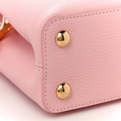 Louis Vuitton Taurillon Scrunchie Capucines BB Bubble Gum Pink 5 of 9