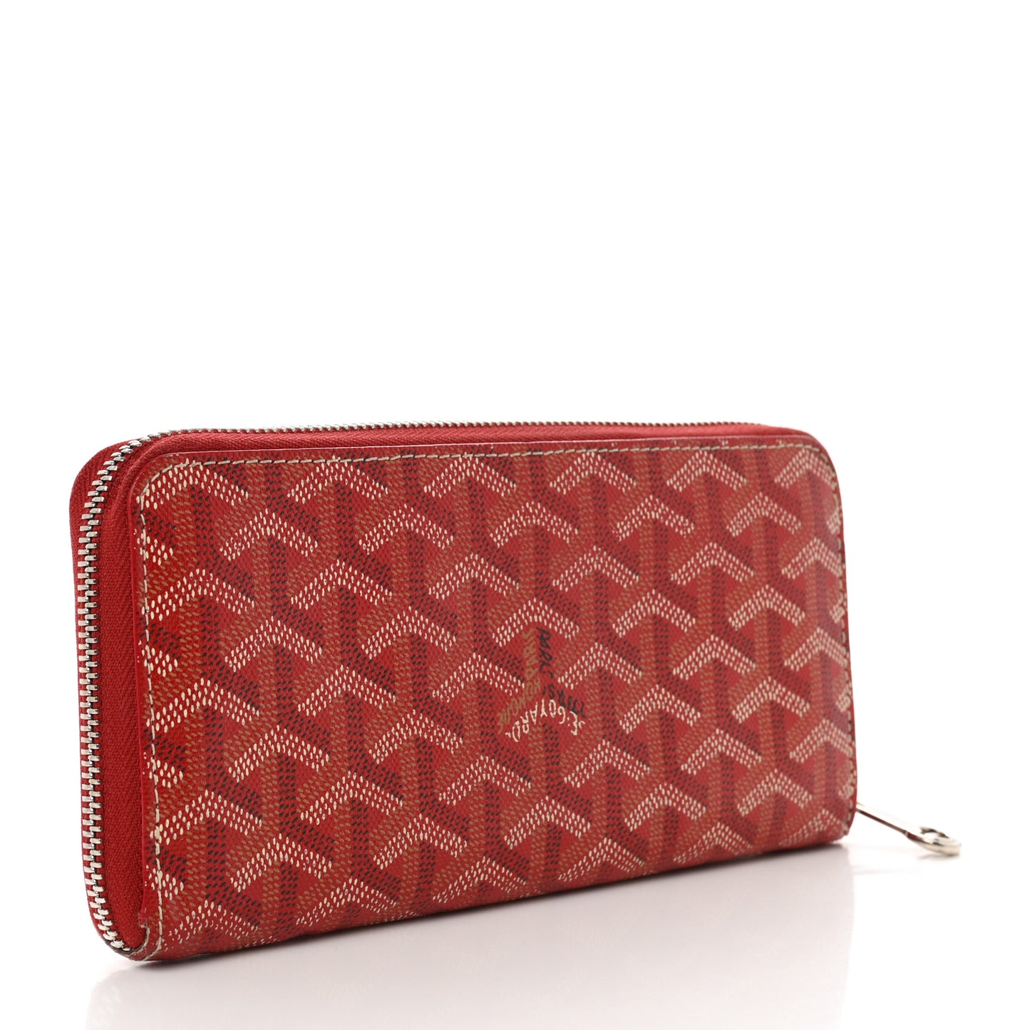 Goyardine Matignon Zip Around GM Wallet Red