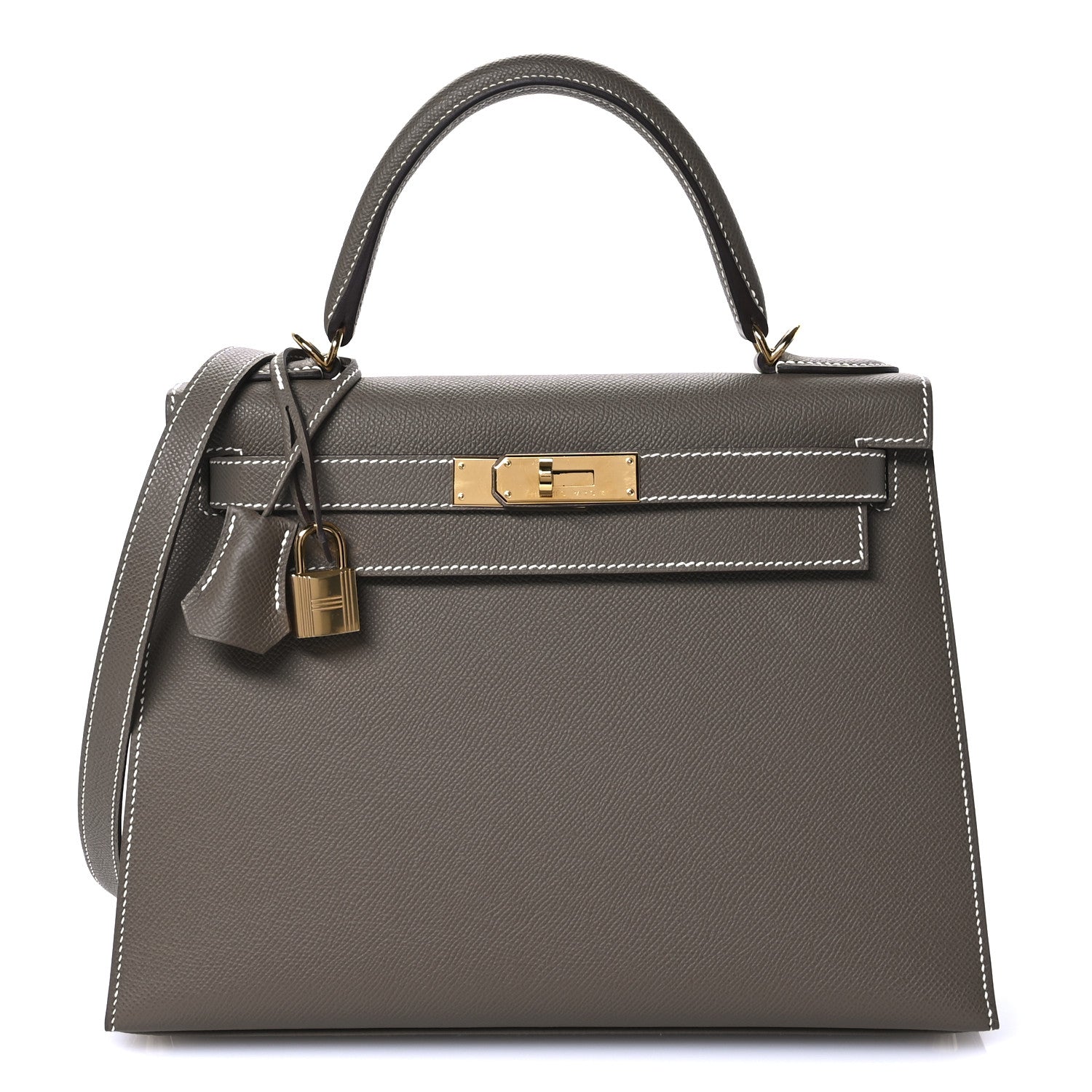 Hermes Epsom Kelly Sellier 28 Etoupe 1 of 11