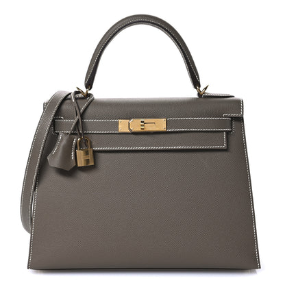 Hermes Epsom Kelly Sellier 28 Etoupe 1 of 11