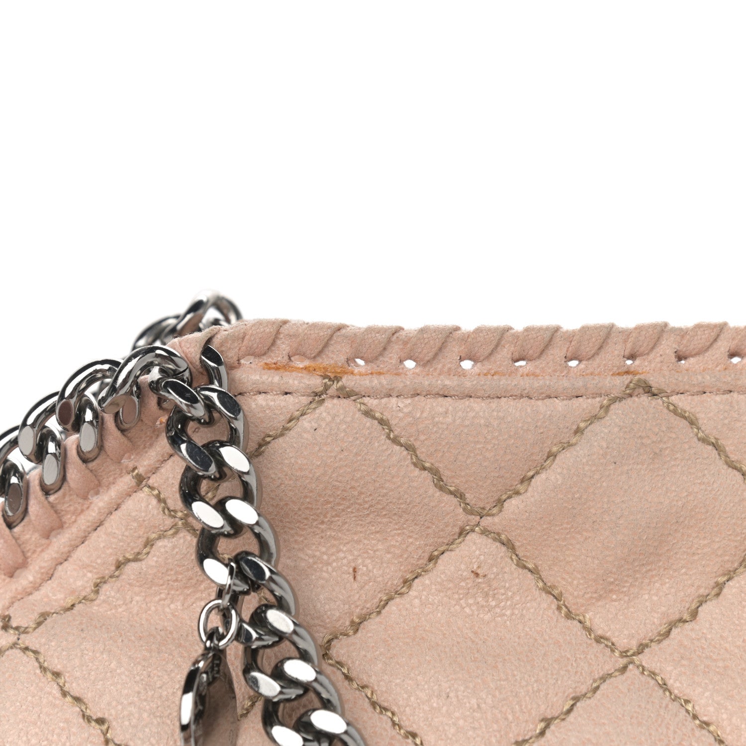 Stella McCartney Shaggy Deer Quilted Mini Falabella Tote Powder 14 of 15