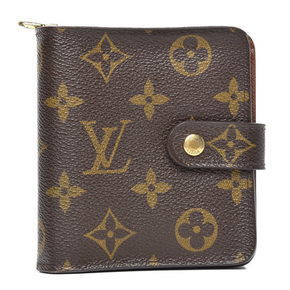 Louis Vuitton Monogram Compact Zippe Zipped Wallet 1 of 9