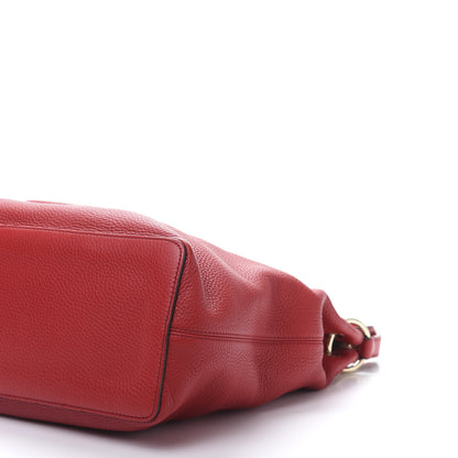 Gucci Pebbled Calfskin Large Soho Hobo Tabasco Red 7 of 11