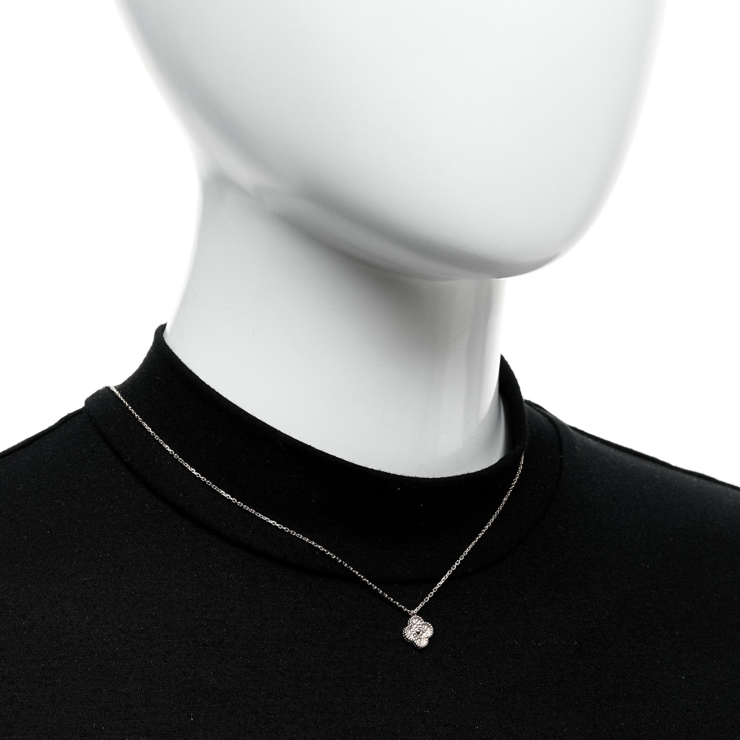 18K Rose Gold Sweet Alhambra Pendant Necklace