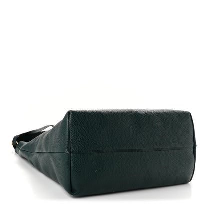 Burberry Grainy Calfskin Medium Cale Hobo Green 4 of 11