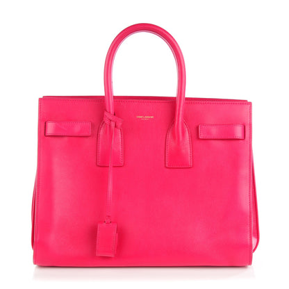 Saint Laurent Calfskin Small Sac De Jour Fuchsia 1 of 9