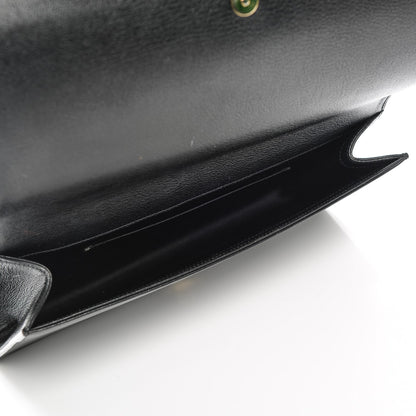 Saint Laurent Goatskin Monogram Large Belle De Jour Clutch Black 5 of 15