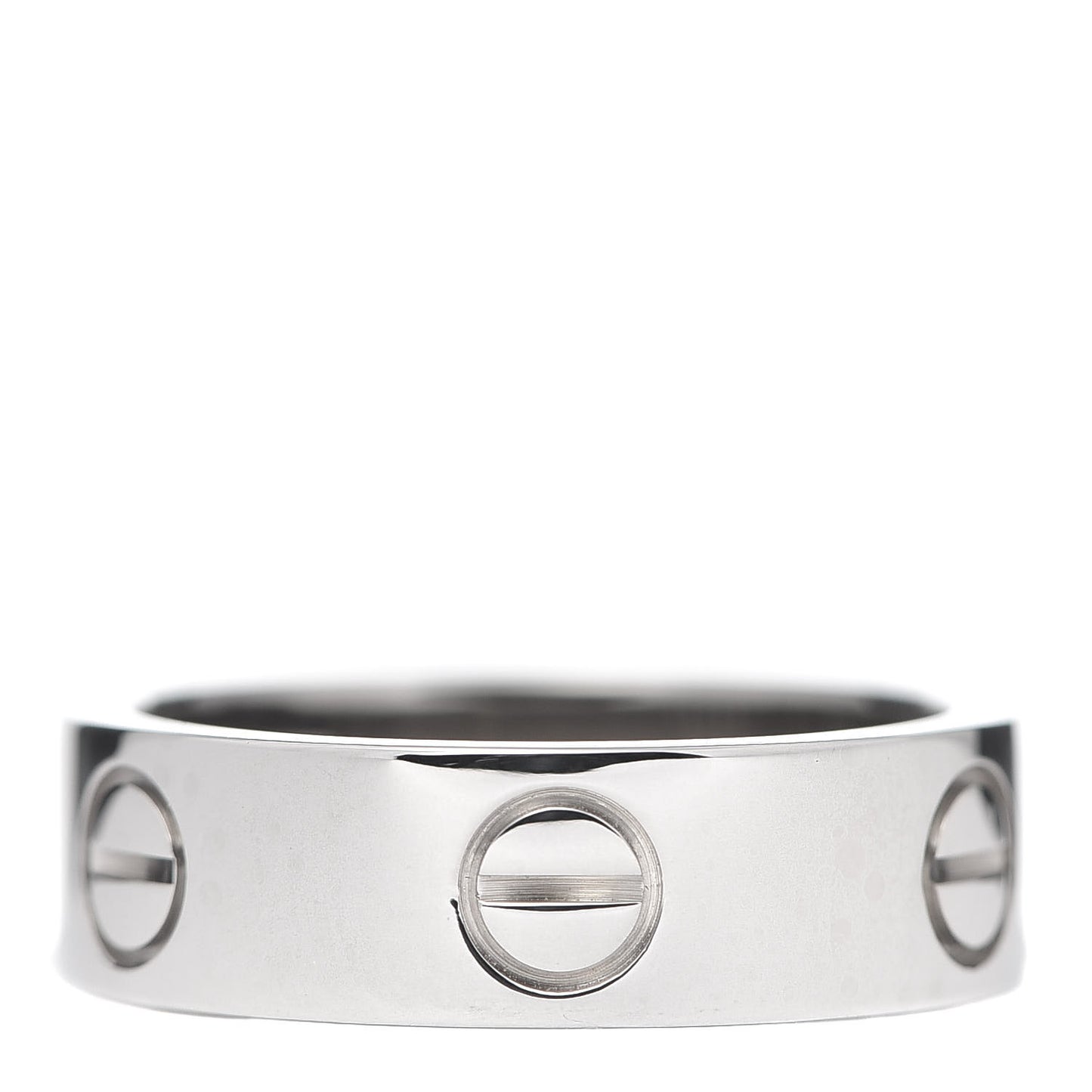 18K White Gold 5.5mm LOVE Ring 51 5.75