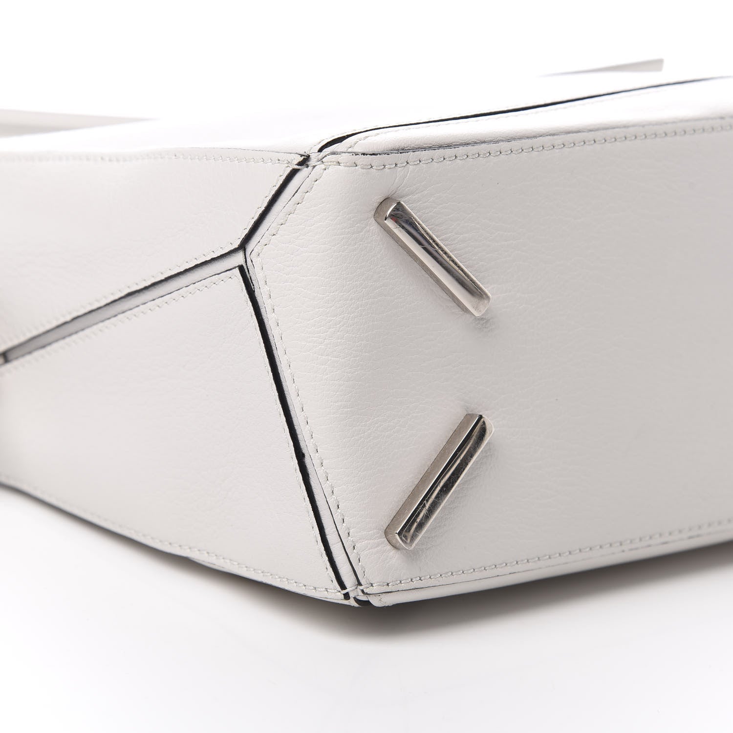 Loewe Calfskin Small Puzzle Bag White 10 of 12