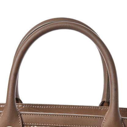 Chanel Coated Canvas Quilted Tote Taupe 16 of 16