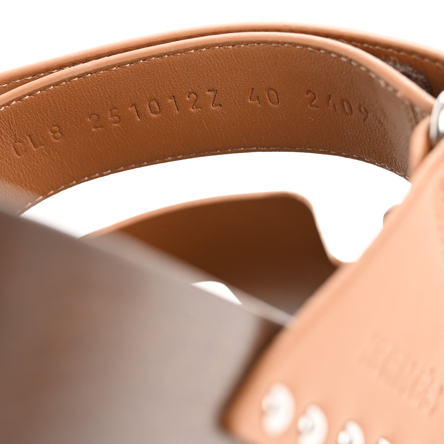 Hermes Calfskin Womens Kos Clog 40 Naturel 9 of 10