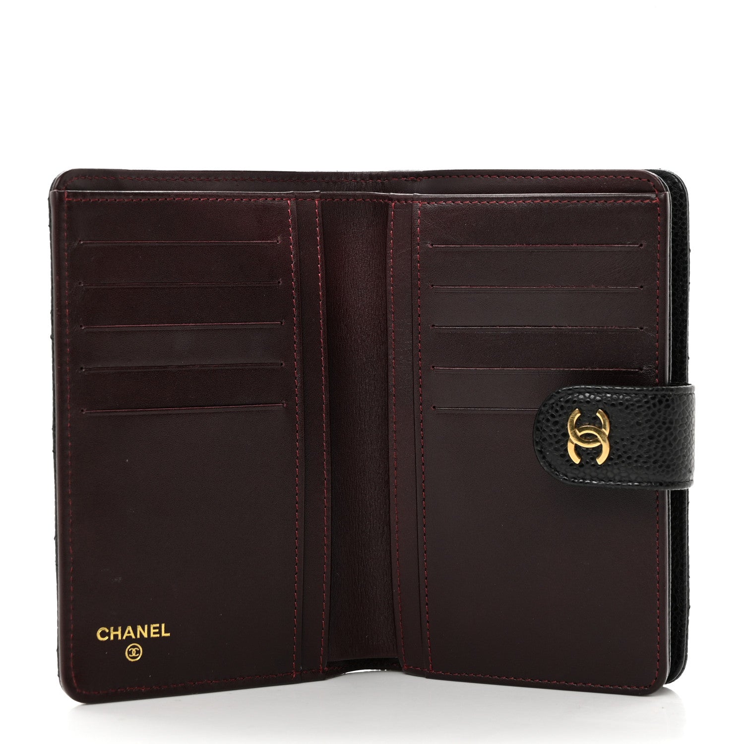 Chanel Caviar Quilted Zipped Pocket Wallet Black 5 of 8