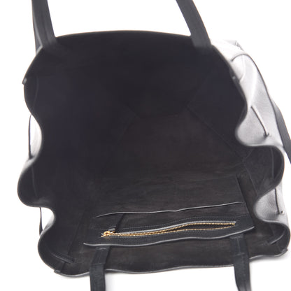 Celine Soft Grained Calfskin Medium Belt Cabas Phantom Black 5 of 10