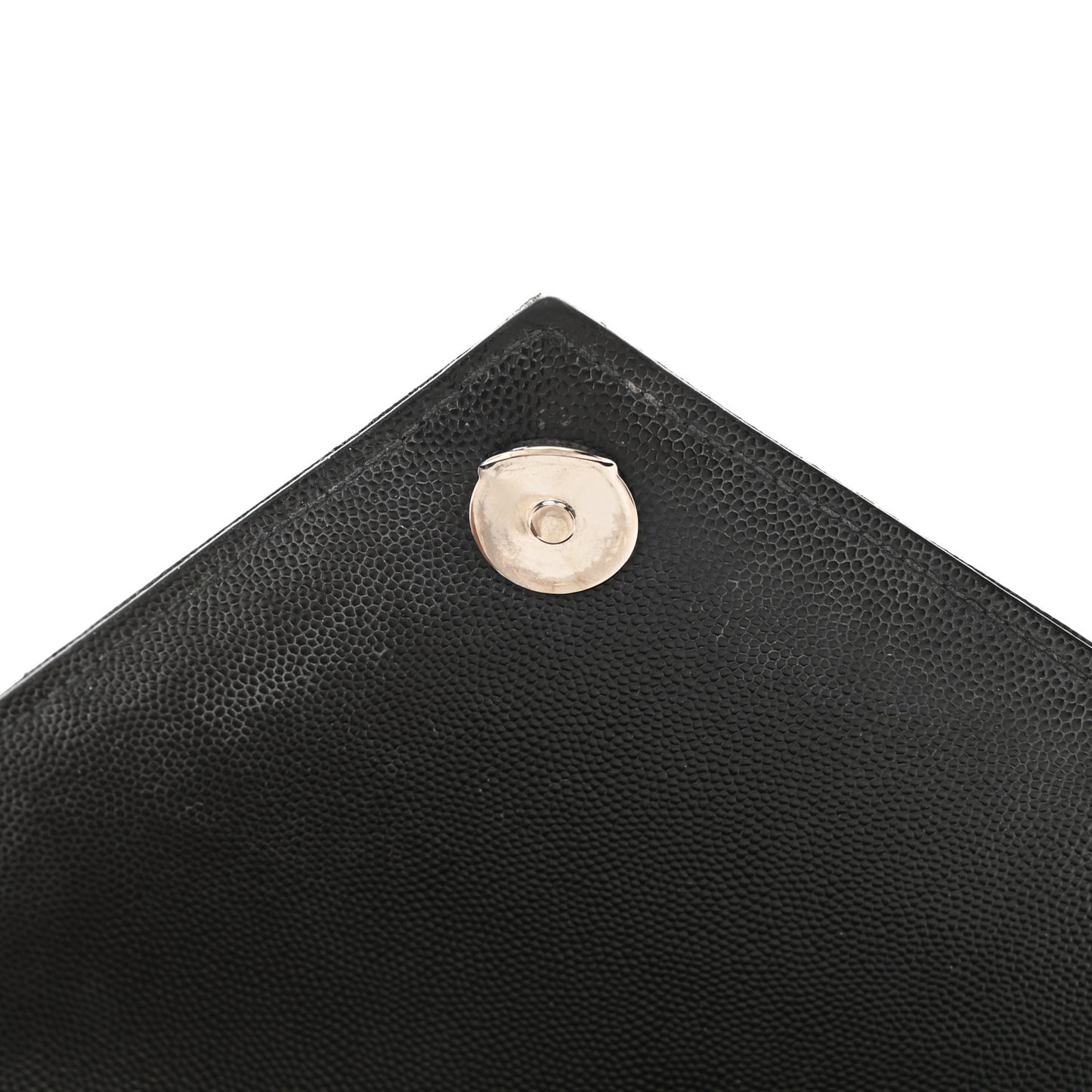 Grain De Poudre Textured Mixed Matelasse Triquilt Medium Monogram Satchel Black