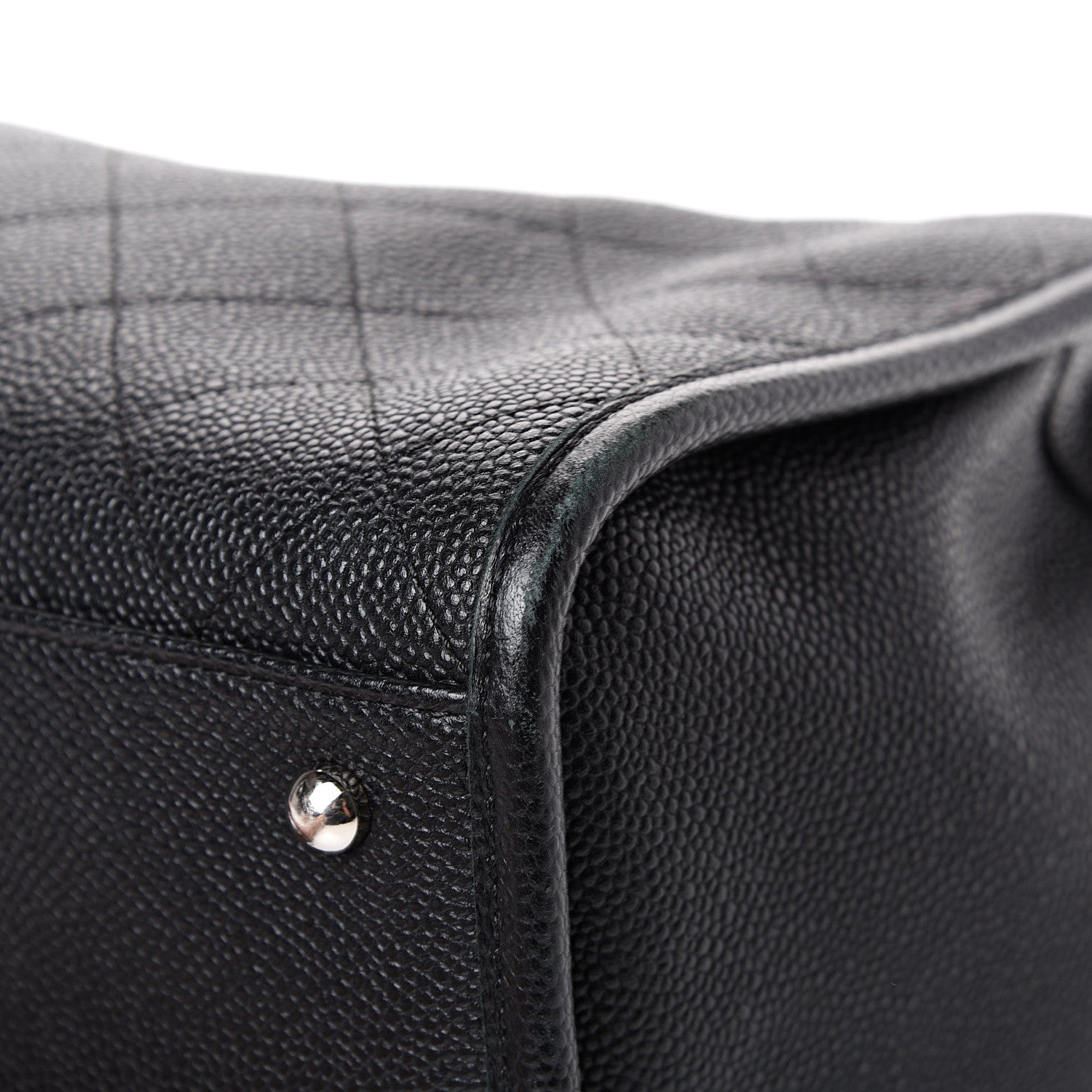 Chanel Caviar Stitched Shopping Tote Black 12 of 14
