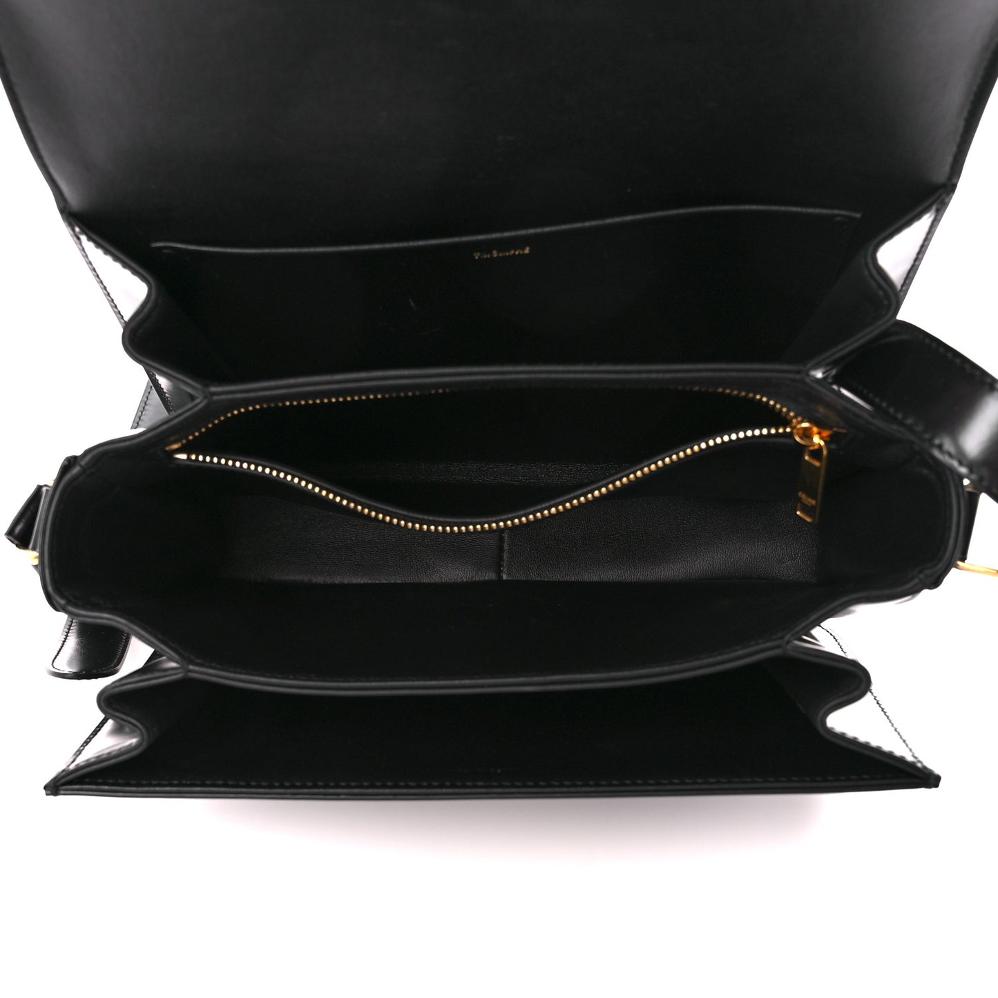Shiny Calfskin Medium Triomphe Black