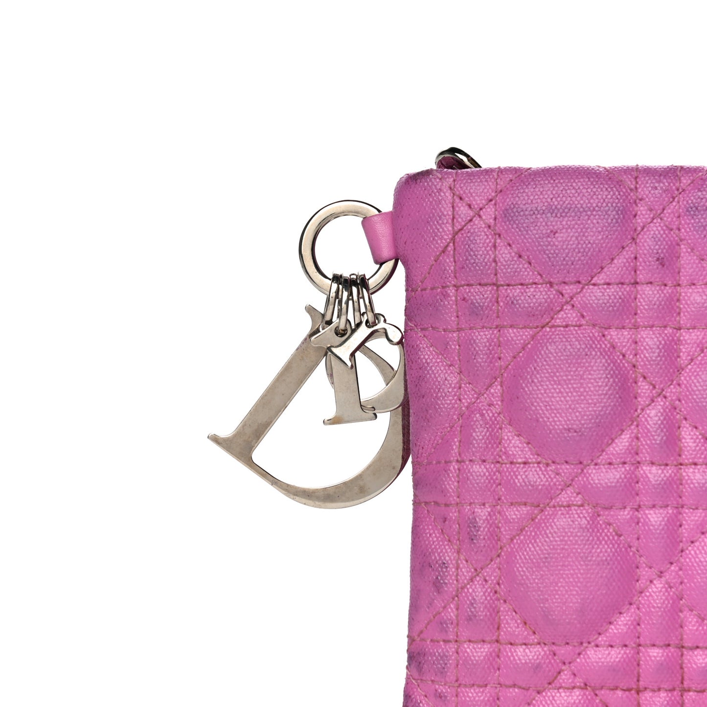 Coated Canvas Cannage Panarea Pouch Purple