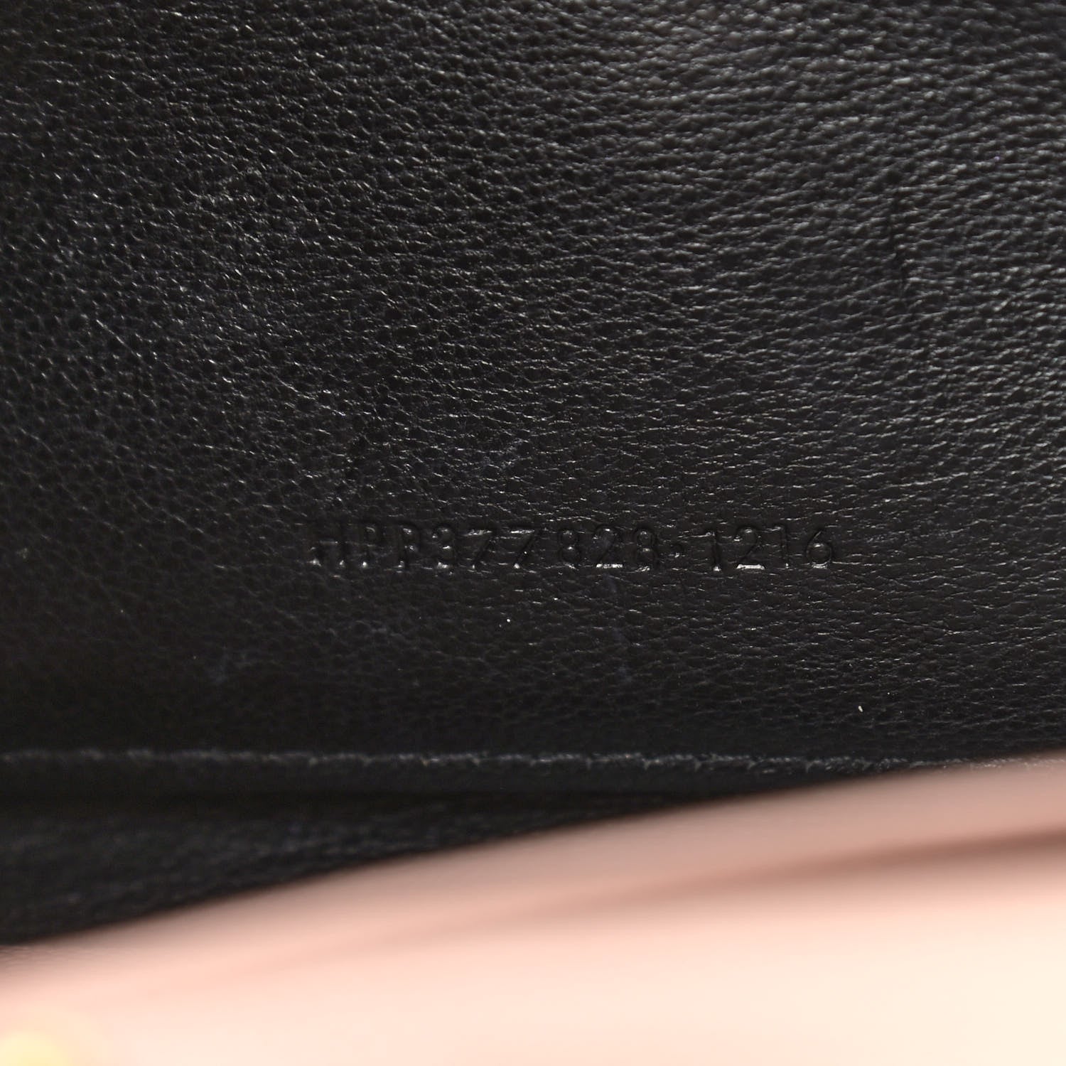 Saint Laurent Grain De Poudre Matelasse Chevron Monogram Chain Wallet Pale Pink 8 of 13