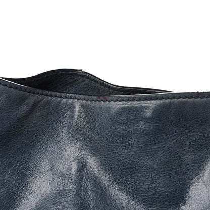 Prada Vitello Shine Hobo Denim 9 of 12