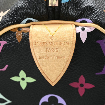 Louis Vuitton Monogram Multicolor Speedy 30 Black 6 of 8