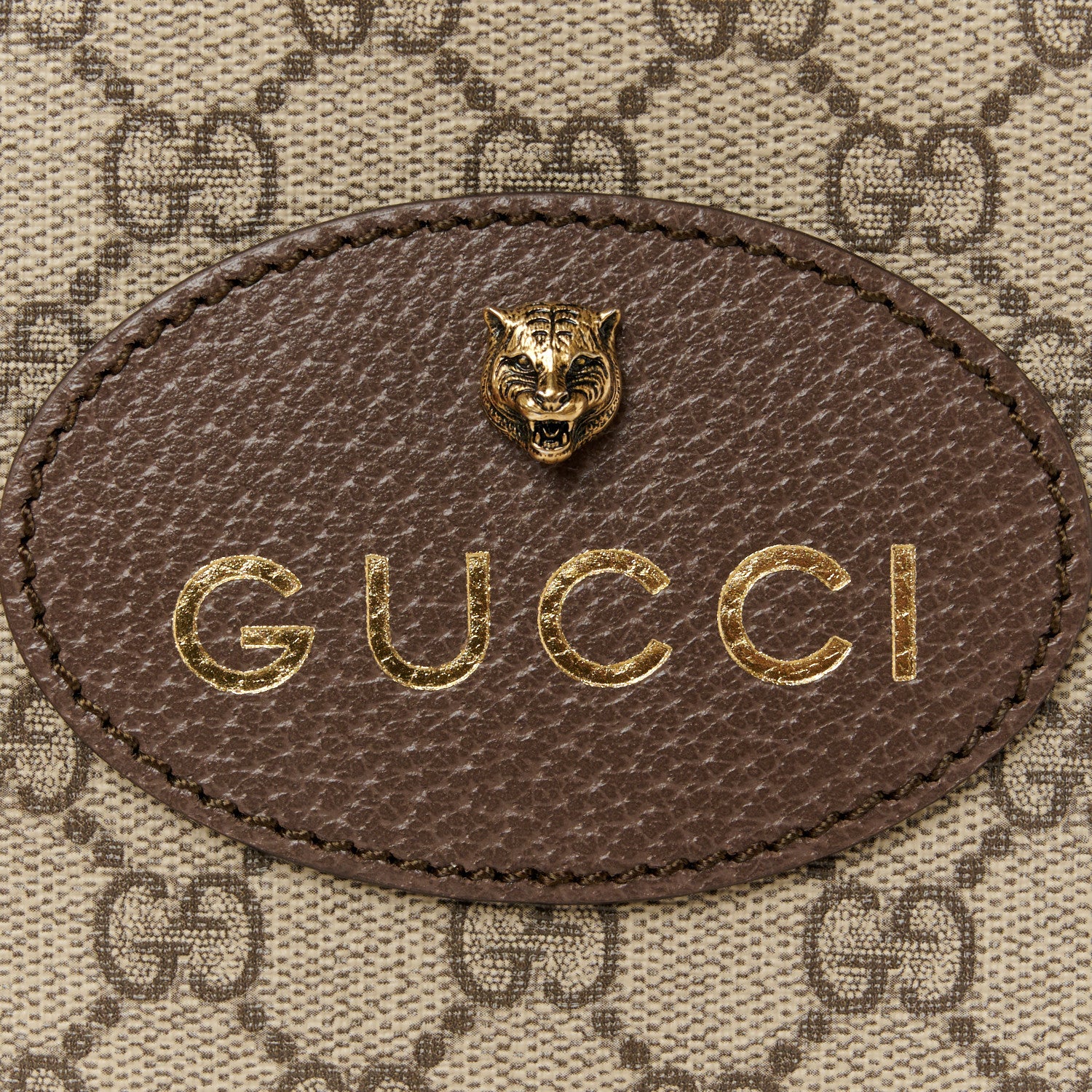 Gucci GG Supreme Monogram Web Neo Vintage Shoulder Bag Beige New Acero Crop 8 of 10