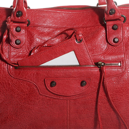 Balenciaga Agneau Classic Hardware Work Rouge Coquelicot 10 of 12