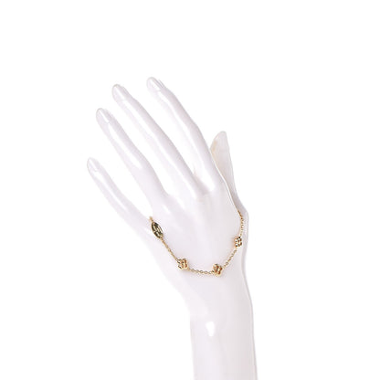 Louis Vuitton Brass Flower Full Bracelet Gold 2 of 6