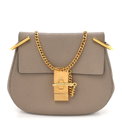 Chloe Grained Lambskin Mini Drew Shoulder Bag  Motty Grey 1 of 10