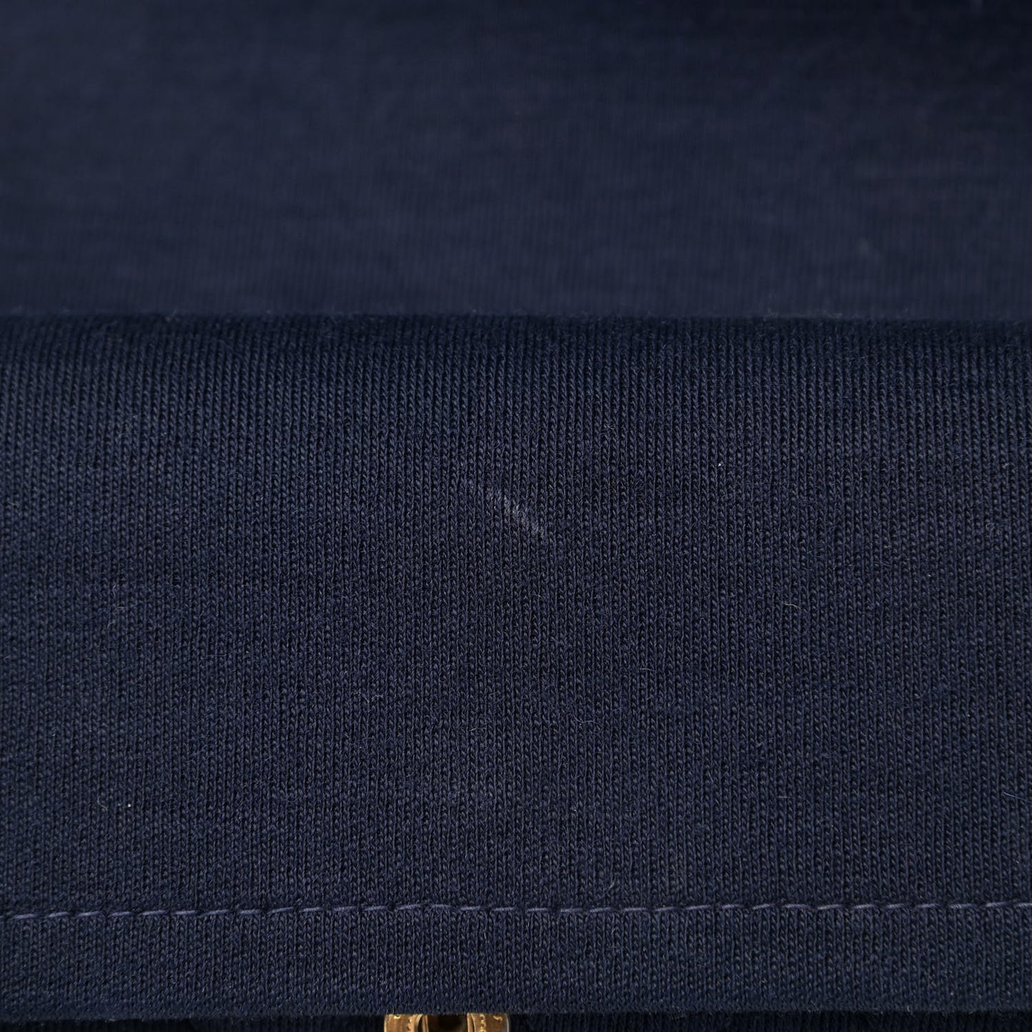Jersey Quilted Medium Bijoux Chain Double Flap Navy