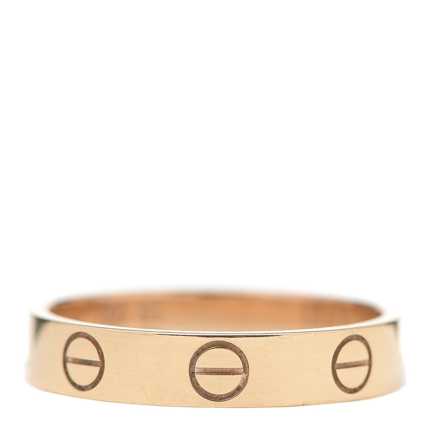 18K Yellow Gold 3.5mm LOVE Wedding Band Ring 51 5.75