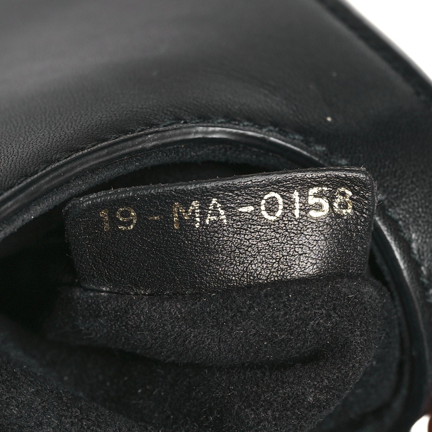 Calfskin Mini Saddle Bag Black