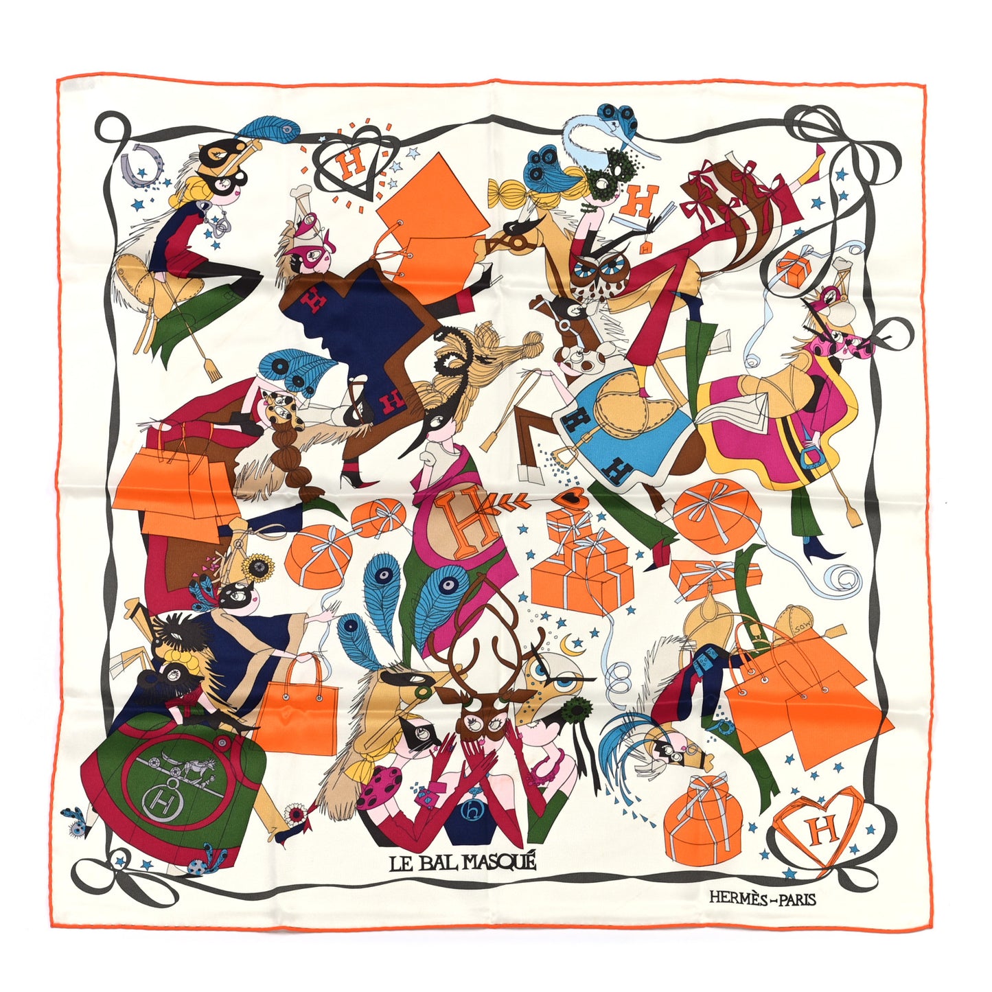 Silk Le Bal Masque Scarf 70