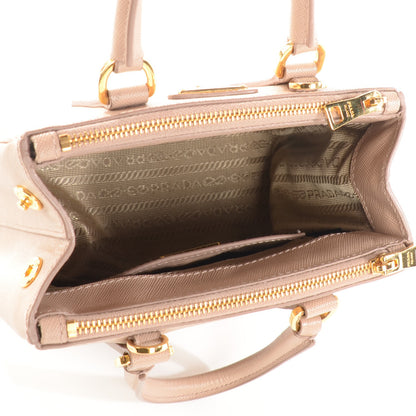 Prada Saffiano Micro Galleria Double Zip Tote Cammeo 9 of 9