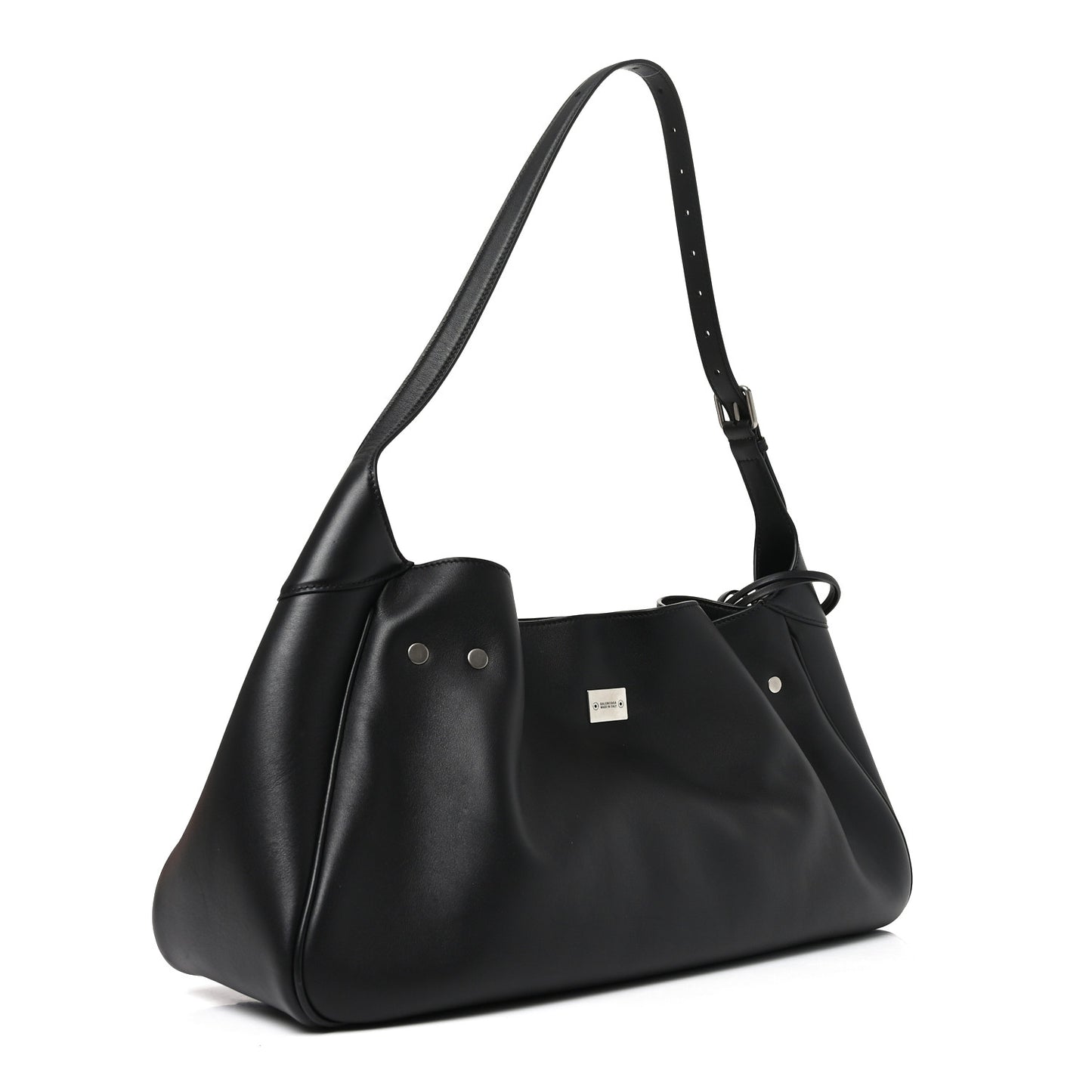 Smooth Calfskin Medium Bel Air Shoulder Bag Black