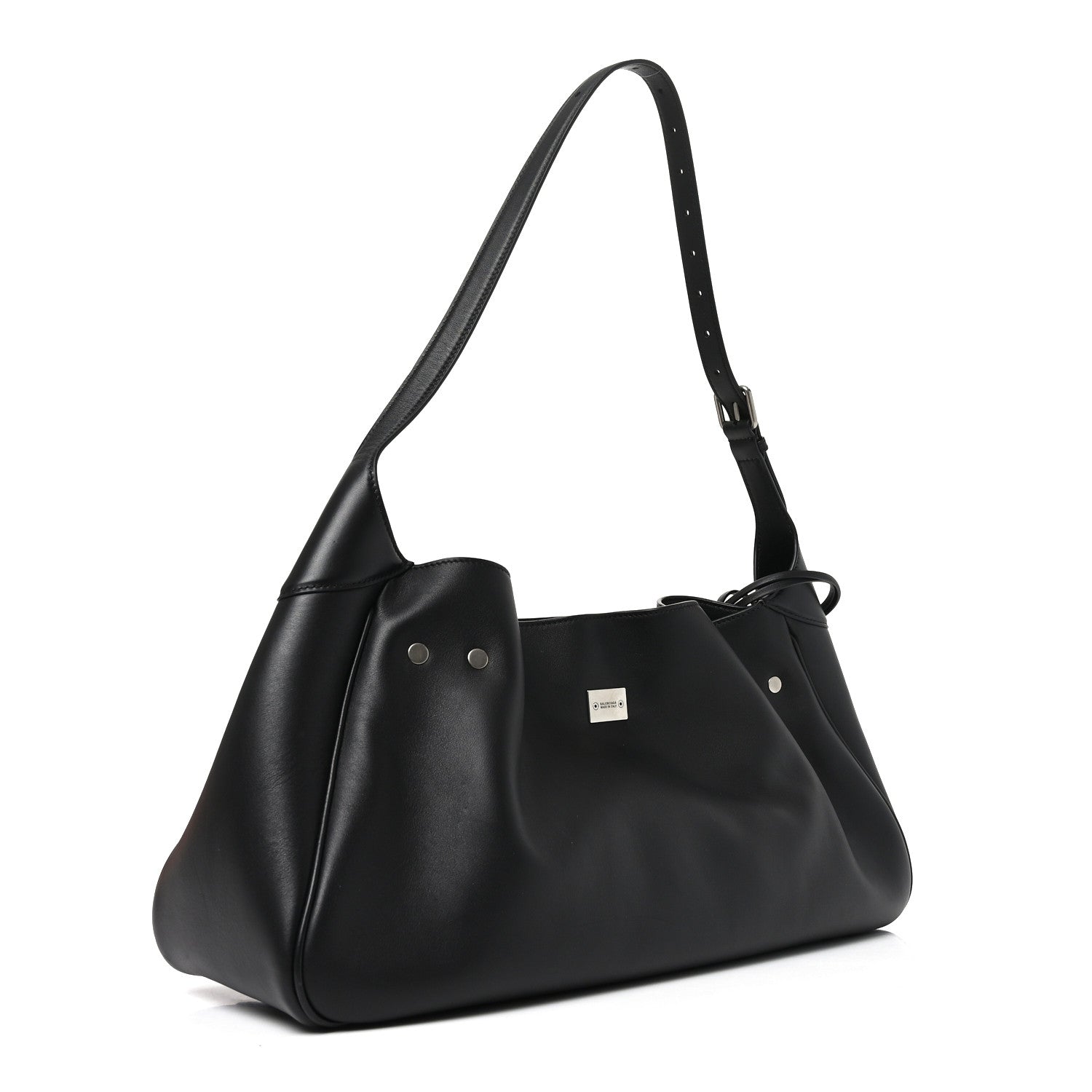 Balenciaga Smooth Calfskin Medium Bel Air Shoulder Bag Black 3 of 10